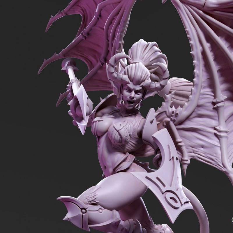 Drow Demonic Harpy Pose 1 - Only-Games