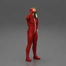 motorbiker celebrates and hold a champagne bottle - Only-Games