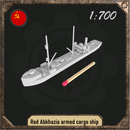 1/700 Red Abkhazia armed cargo ship - Only-Games
