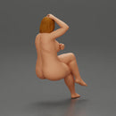 Naked fat girl sitting after a shower - Only-Games