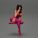 Beautiful Girl In Sexy Lingerie Sitting - Only-Games