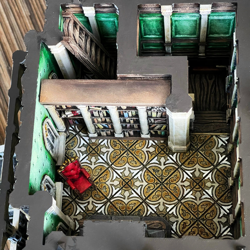 Bookshelf Secret - Trifolium Estate - Antigone Miniatures - Wargaming D&D DnD - Only-Games