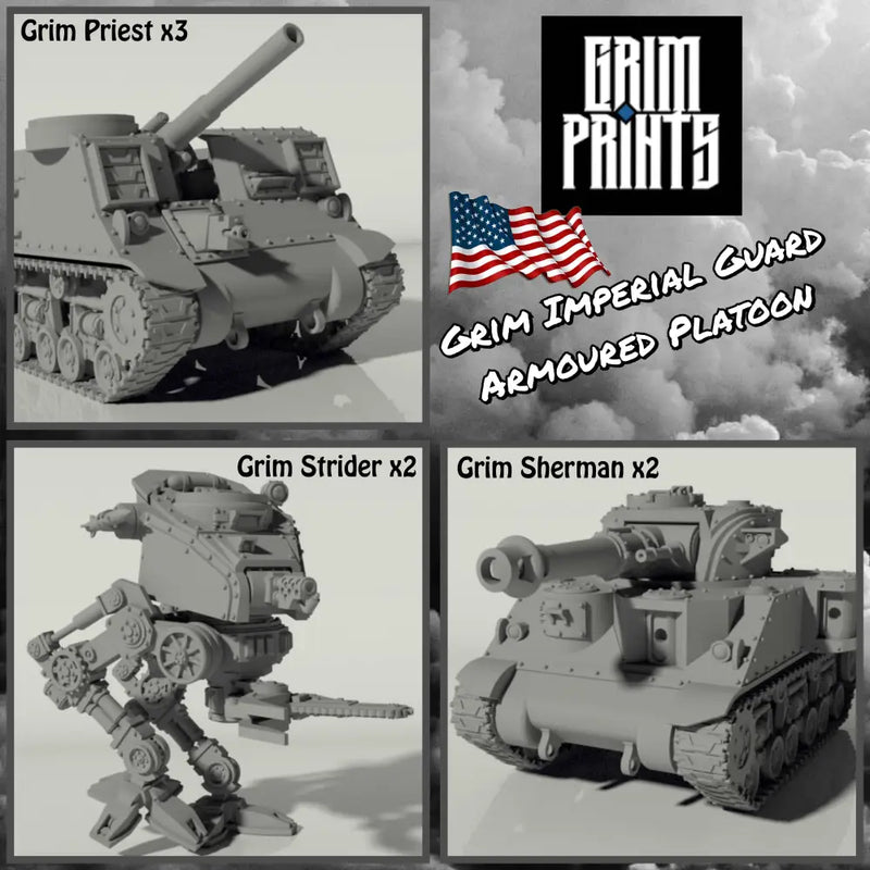 American Grim Armoured Platoon Set - Only-Games