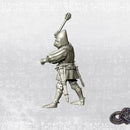 Man at arm with mace on foot - Late 14th - 34mm - Only-Games