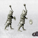 Man at arm with mace on foot - Late 14th - 34mm - Only-Games
