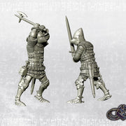 Duelling Knights on Foot - Late 14th - 34mm - Only-Games