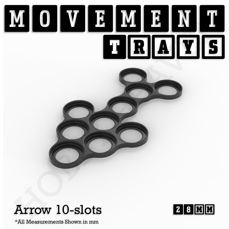28mm Movement Trays for Tabletop Games | Wargaming | Full Range - Only-Games