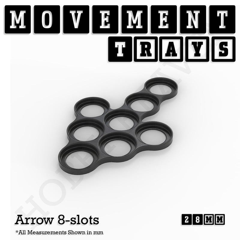 28mm Movement Trays for Tabletop Games | Wargaming | Full Range - Only-Games