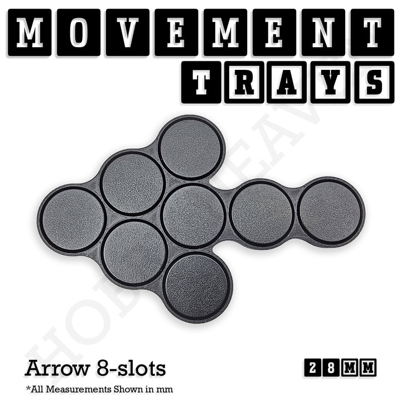 28mm Movement Trays for Tabletop Games | Wargaming | Full Range - Only-Games