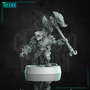 (0317) Male rat folk mouse folk barbarian with axe or sword