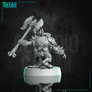 (0317) Male rat folk mouse folk barbarian with axe or sword
