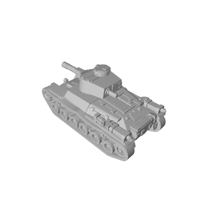 3D Printed Japanese Shinto Chi-Ha Medium Tank