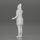 Young Beautiful Girl wearing long Shirt and boots Surprised - Only-Games