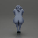 naked sad girl sitting and crying with her hands covering her face - Only-Games