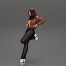 lowrider chola girl leaning against the car mini jacket - Only-Games