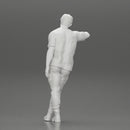 gangster man standing and leaning against the wall in cap - Only-Games