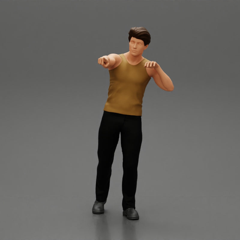 Travel man pointing the right way - Only-Games
