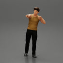 Travel man pointing the right way - Only-Games