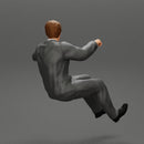 businessman sitting in his car holding steering wheel leaning his left arm on the window - Only-Games