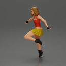 Sexy girl with short hair rides a motorbike in mini skirt - Only-Games