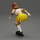 roller derby girl rolling fast - Only-Games