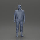 Gary Burghoff with sunglasses standing listening to his friend Harry Morgan in the MASH series - Only-Games