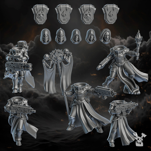 Sisters of Minor Guilt Squad x5 (heavy flamer, pose 2) - Only-Games