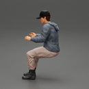 Man sitting on driver seat in car in cap - Only-Games