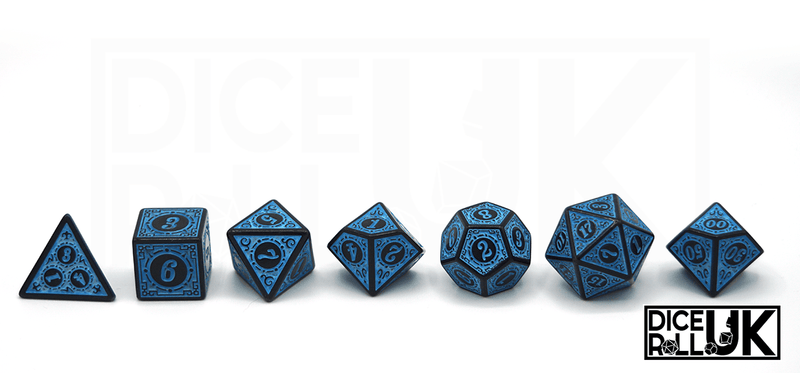 Carved Dice - Blue - Only-Games