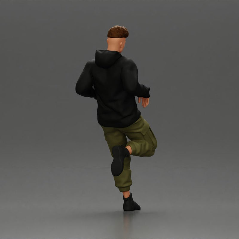 Man in Black Hoodie Casually Leaning Against a Stylish Car - Only-Games