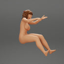 Naked Angry Young Woman screaming In The Car - Only-Games