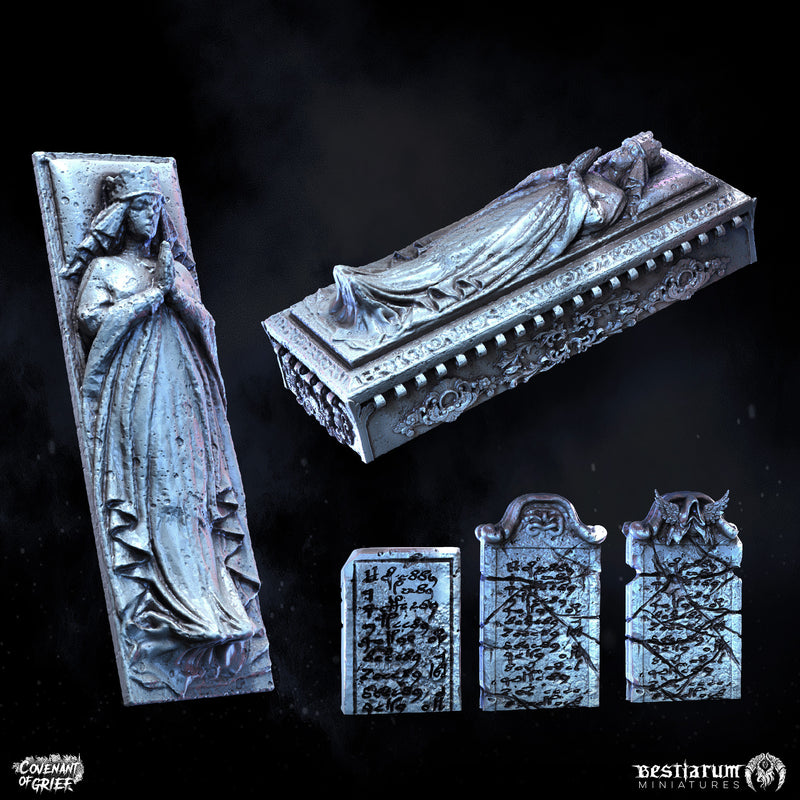 Gravestones & Tomb Terrain Set - Only-Games