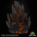 Hell Scenery [PRE-SUPPORTED] Devil Fire Lava Ground Diorama - Only-Games
