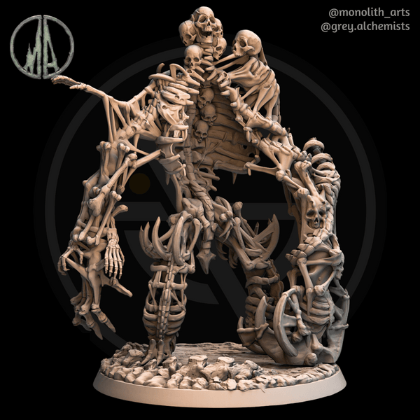 Skeleton Golem - Fantasy Resin Miniature in 75mm - DnD Monsters