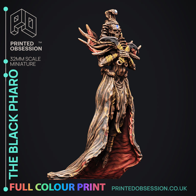 The Black Pharo - The Wandering Desert - Pre-coloured- 32mm Scale - Only-Games