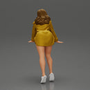 Stylish Woman in long shirt Striking a Dynamic Pose - Only-Games