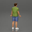 Young Man Standing In The Forest Posing Proudly With His Bike - Only-Games