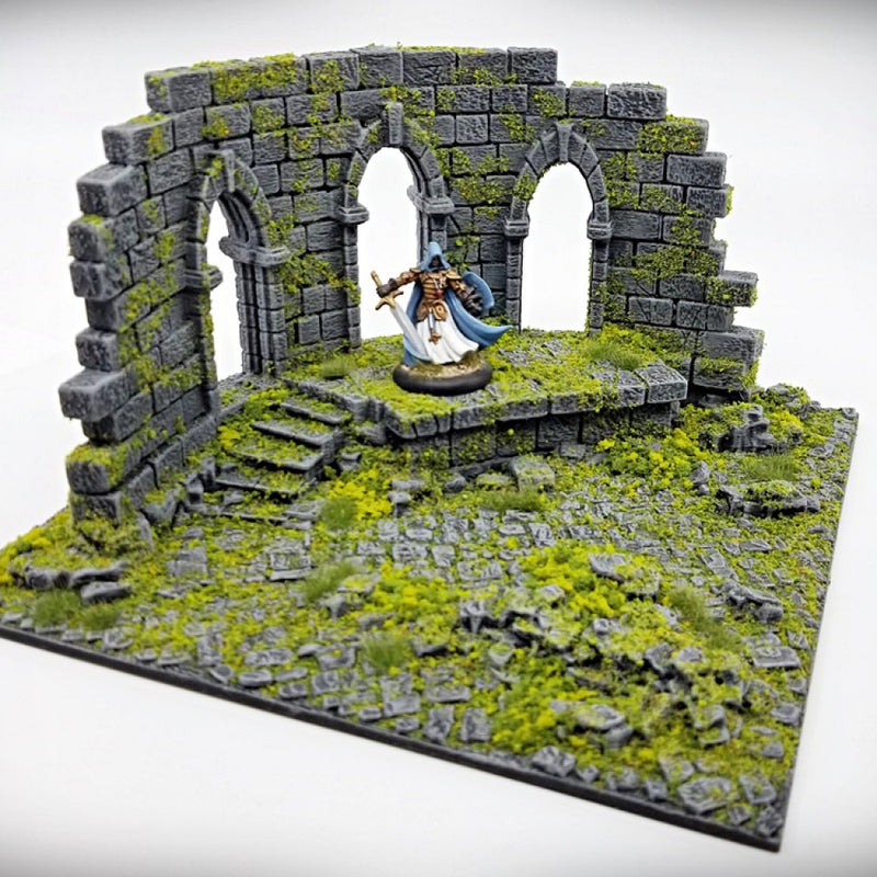 Ruined Temple Wall Tile C - Only-Games