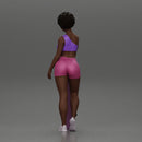 Black girl With Curly Hair Standing With Skateboard 2 - Only-Games