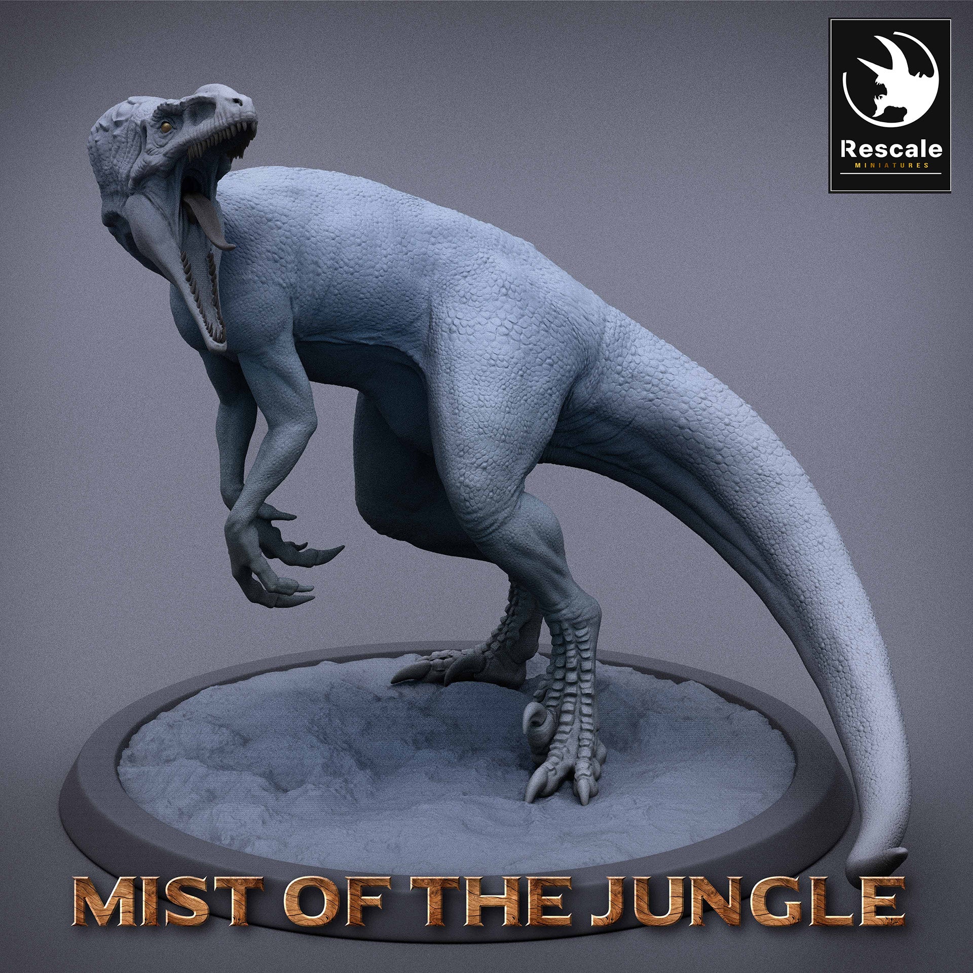 Painted Raptor Mini Raptor Turn Left wild - Lord of the Print - Miniatures by Only-Games.co