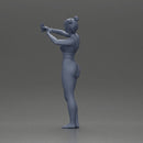 attractive woman in bikini taking a selfie with her phone on the beach - Only-Games