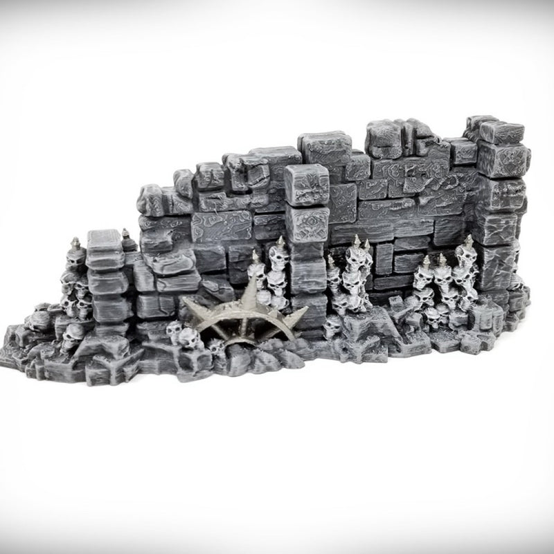 Basic Corner Wall A: Ancient Ruins GRIMDARK Terrain Set - Only-Games