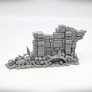 Half Arch Door Wall: Ancient Ruins GRIMDARK Terrain Set - Only-Games