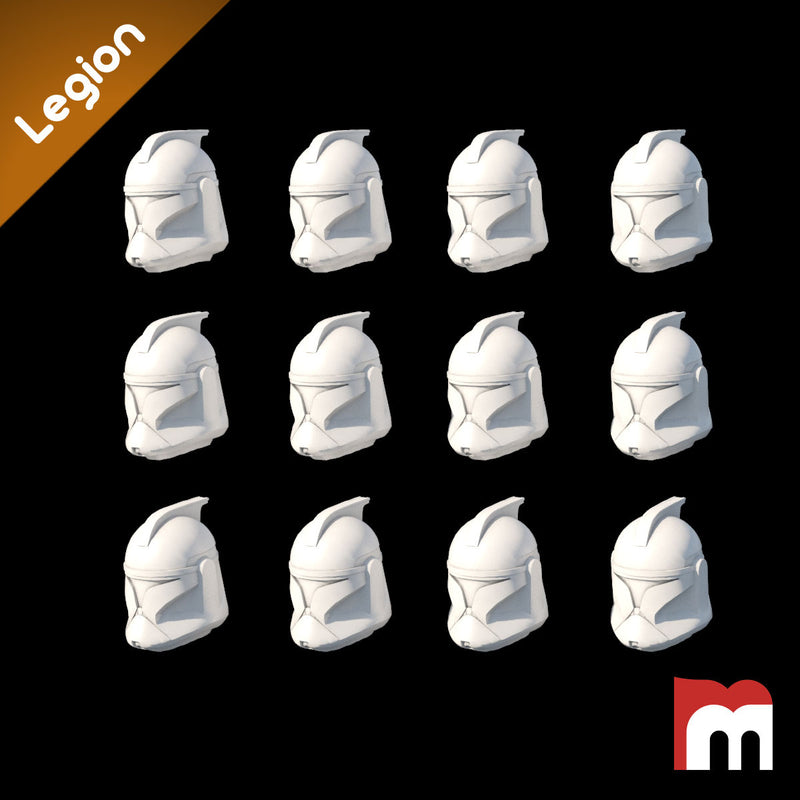 (Legion) 12x Clone Trooper Phase 1 Helmets - Only-Games