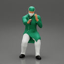 Doctor sitting examining a patient's condition with a stethoscope - Only-Games