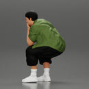 Fat Gangster sitting and thinking - Only-Games