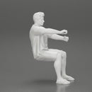 Young man  driving a boat in shorts a shirt and sandals - Only-Games