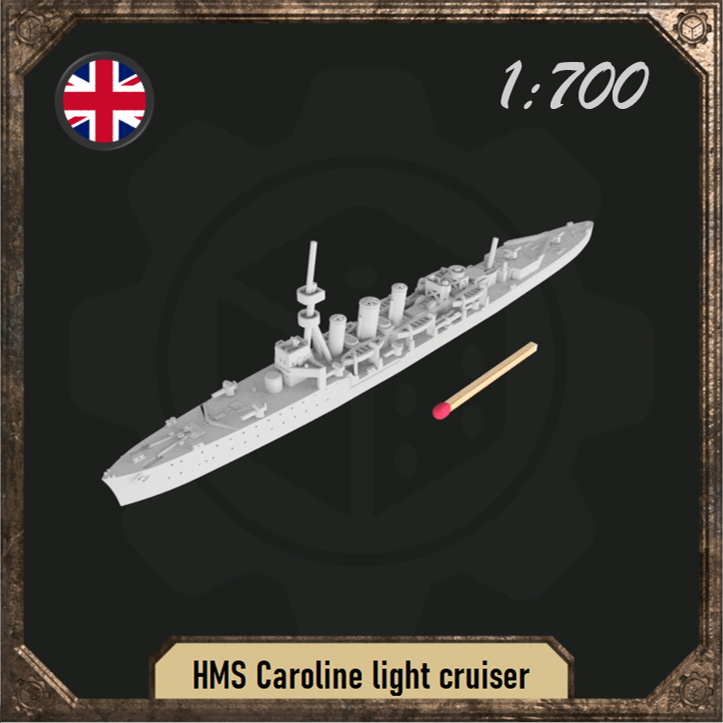 1/700 HMS Caroline light cruiser