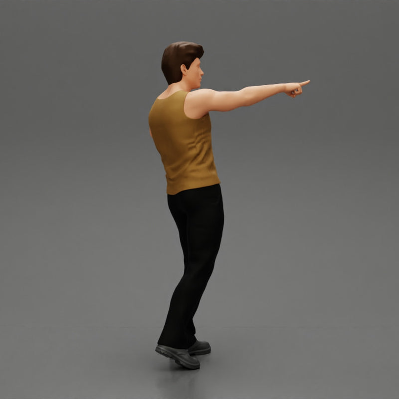 Travel man pointing the right way - Only-Games