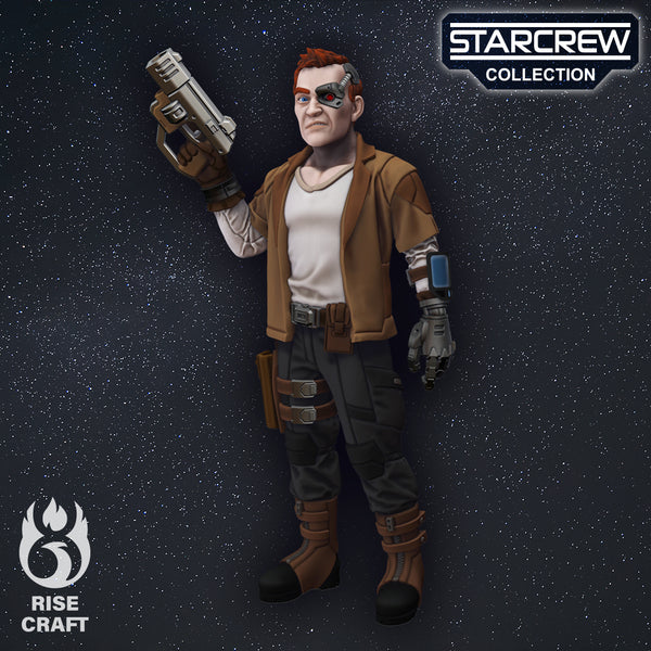 STARCREW - Human Cyborg A (28mm) - Only-Games